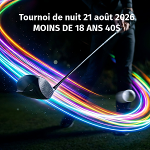 Tournoi de nuit moins de 18 ans 40$